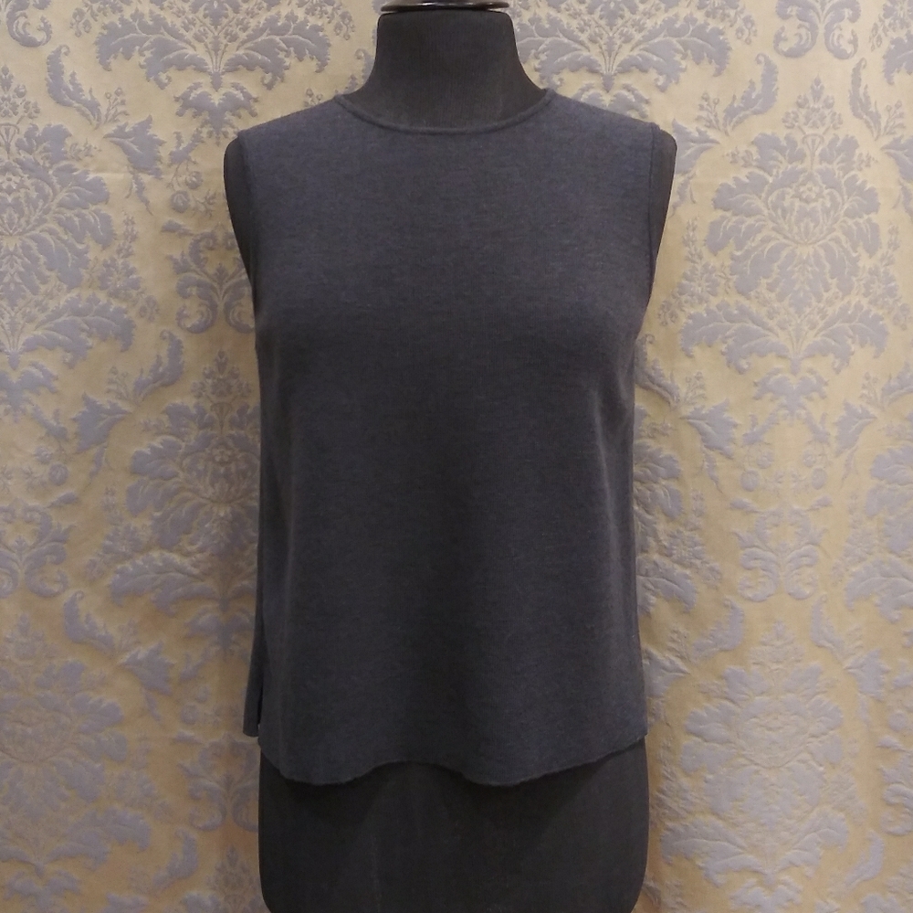 Eileen Fisher Dark Gray Tank Top